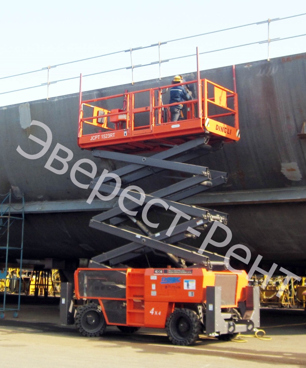 Арендовать аренда ножничного электрического подъемника dingli jcpt1523dcb в Тюмени