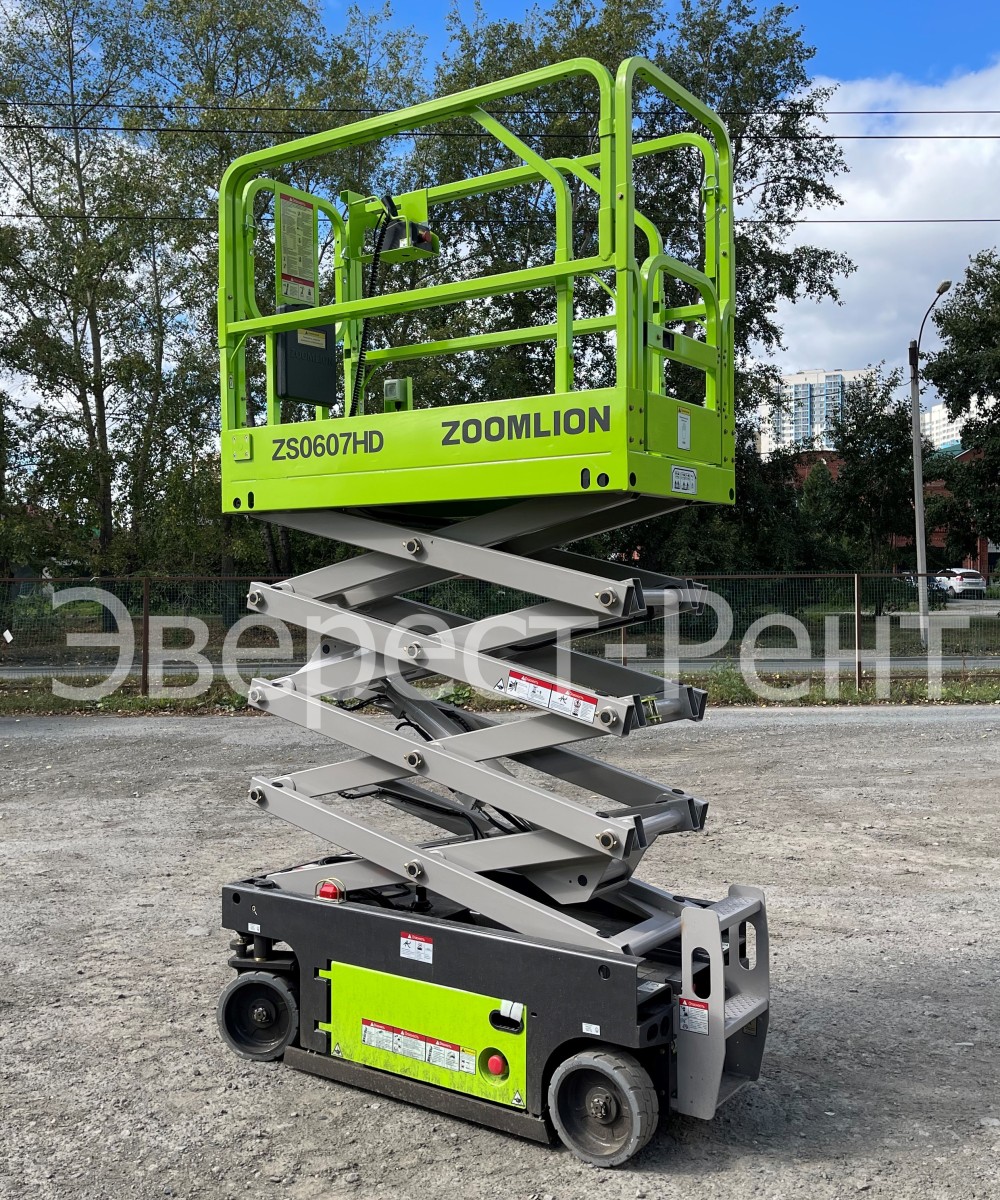 Арендовать аренда ножничного электрического подъемника zoomlion zs0607hd в Тюмени