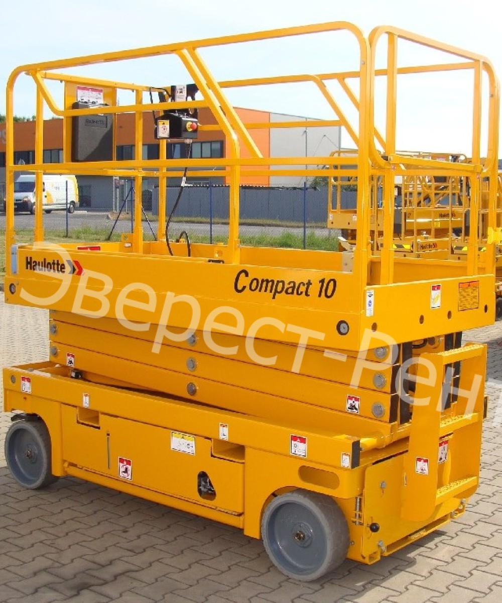 Арендовать аренда ножничного электрического подъемника haulotte compact 10 в Тюмени