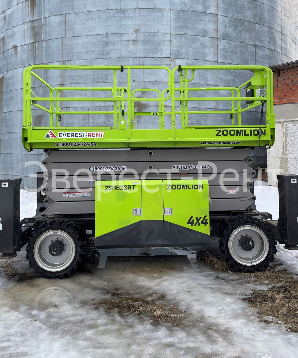 Арендовать аренда ножничного дизельного подъемника zoomlion zs1623rt в Тюмени