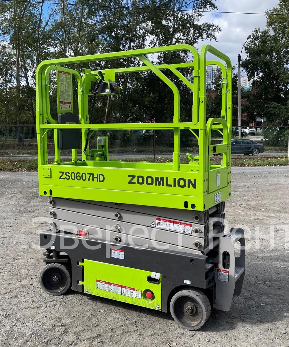 Арендовать аренда ножничного электрического подъемника zoomlion zs0607hd в Тюмени
