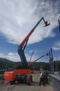 Арендовать аренда телескопического дизельного подъемника dingli bt22rt в Тюмени